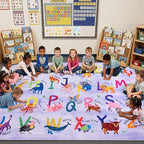 4x6 ABC Classroom Rug for Kids Playroom, Alphabet Rug by Unknown