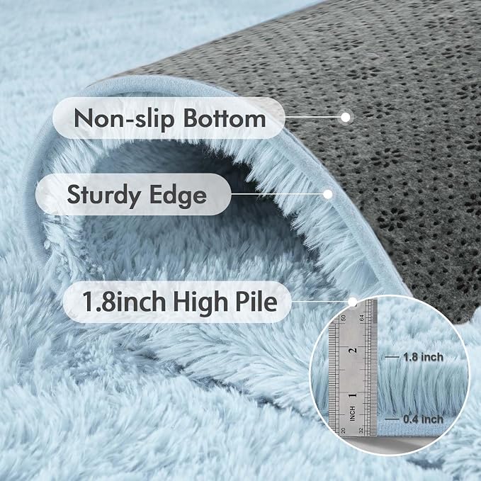 8x10 Ft Extra Large Shag Rugs for Living Room, Ultra Soft Fluffy Furry Area - Image 5