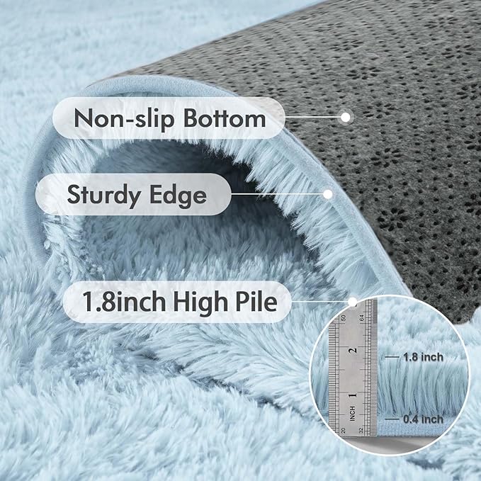 6x9 Ft Large Shag Rugs for Living Room Decor, Ultra Soft Fluffy Furry Area Rugs - Image 5