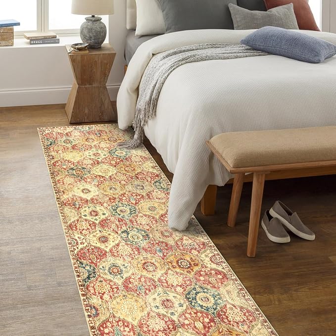 Lahome Moroccan Hallway Rug, Ultra-Thin Oriental Carpet - Image 5
