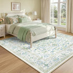 CAPALOCA Machine Washable Rugs Nursery Rug Sq6ft Cute Girl Non Slip Low Pile by CAPALOCA