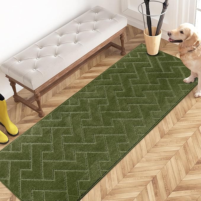 PURRUGS Dirt Trapping Door Mat 24" x 70", Non-Slip Machine Washable Entry Rug by PURRUGS