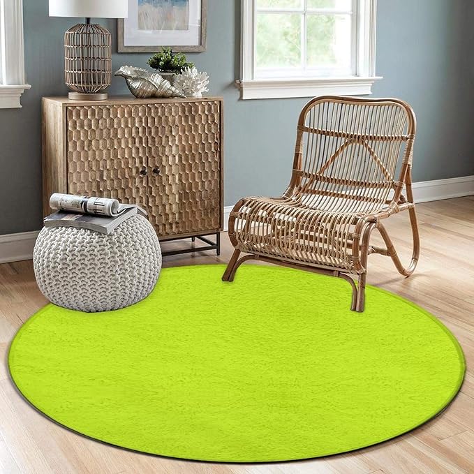 Large Round Area Rug Home Decor Modern Bathroom Rug Kitchen Office Circle Rug - Image 3