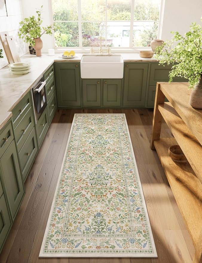 Washable Runner for Hallways Kitchen Rug: 2'6"x8' Runner Rugs Stain Resistant - Image 8