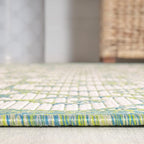 JONATHAN Y Vintage Filigree Indoor Outdoor Area Rug 9X12 Cream/Green, Madrid - Image 7