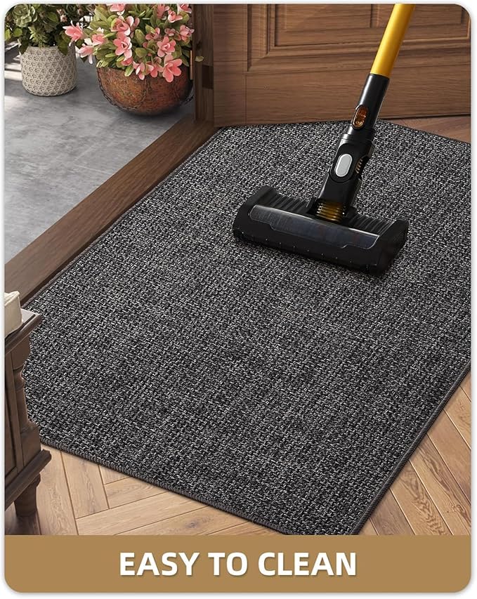 Color&Geometry Ultra Thin Indoor Door Mat 48"x72", Non Slip Rubber Backed Dirt - Image 7
