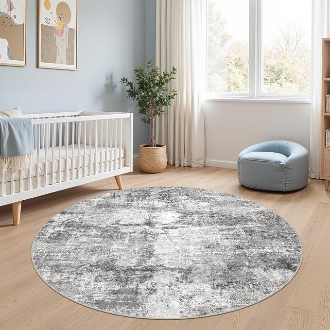 DMOYEST 5ft Round Area Rug for Living Room - Image 6
