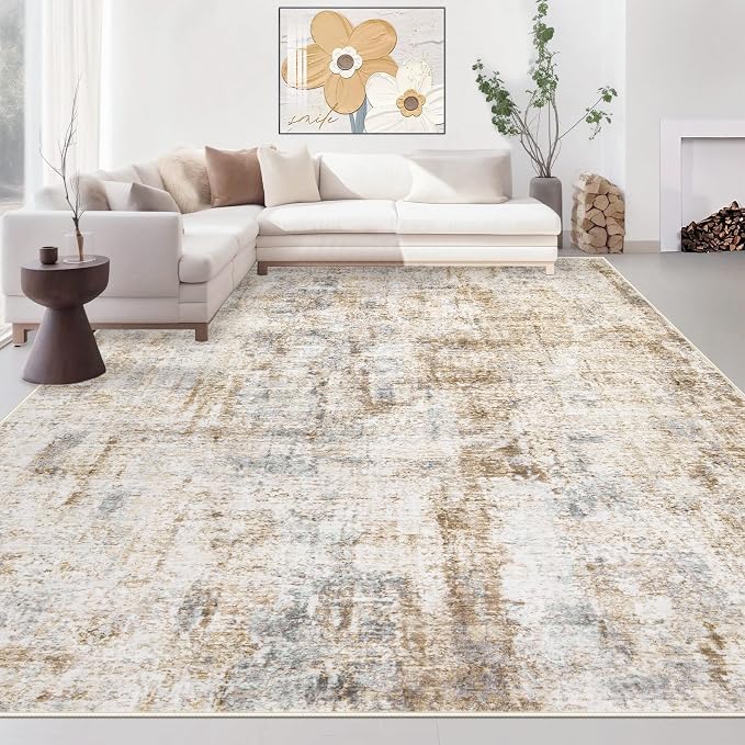 Area Rugs 8x10 Living Room: Washable Rug Modern Abstract Large Rugs Soft Non by MXSANYOORUG