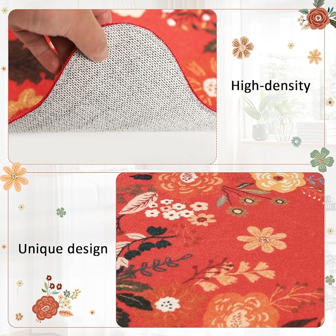 Kitchen Rug Mat Sets 3PC, Cushioned Anti Fatigue Mat Non Slip Washable Kitchens - Image 5