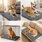 Smiry Dog Door Mat for Muddy Paws 47x24, Absorbent Dirt Trapper, Non-Slip - Image 7