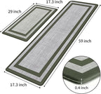 Mattitude Kitchen Mats Set of 2 Cushioned Rugs Anti-Fatigue Mats - Image 2