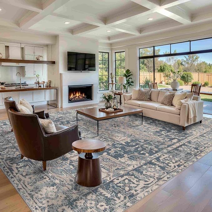 Rugxara 9x12 Area Rugs for Living Room Bedroom, Large Washable Rug, Non Slip & - Image 2