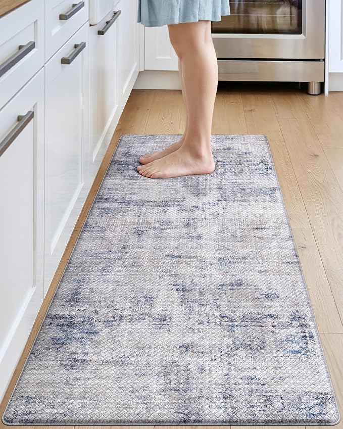 DEXI Kitchen Mats Cushioned Anti Fatigue, 23x59 Floor Padded Runner Rug Non Slip by DEXI