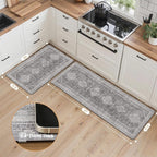 GENIMO Kitchen Mats for Floor 2PCs, Washable Anti Fatigue Mat for Cushioned - Image 2