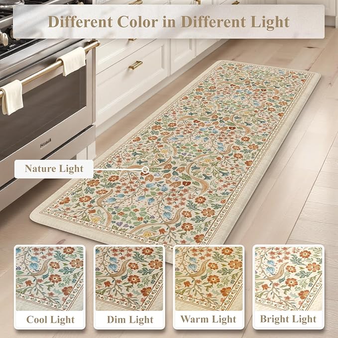 Collive Kitchen Mats Cushioned Anti Fatigue, Non Slip Waterproof Kitchen Floor - Image 9