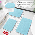 OLANLY Large Bathroom Rugs 45x27, Extra Soft Absorbent Chenille Bath Rugs - Image 2