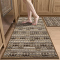 Kitchen Rugs Sets of 2-Non Slip Kitchen Mats by BSICPRO