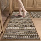 Kitchen Rugs Sets of 2-Non Slip Kitchen Mats by BSICPRO
