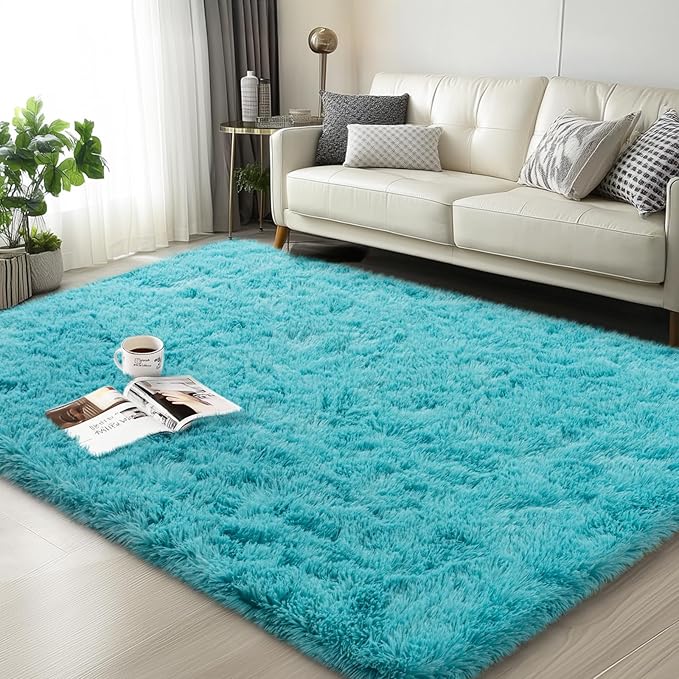 Mugorn 3x5 Rugs for Bedroom, Fluffy Area Rugs for Living Room, Soft Shag Kids by MUGORN