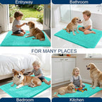 OLANLY Dog Door Mat for Muddy Paws 44x24, Ultra Absorbent Chenille Mud Doormat - Image 8