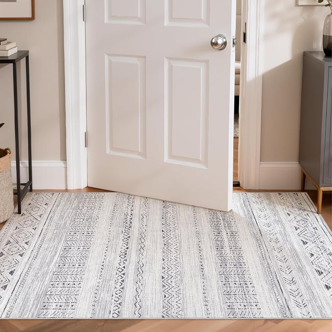 cotiled 3x5 Area Rugs Living Room Rug: Washable Boho Rugs - Image 4