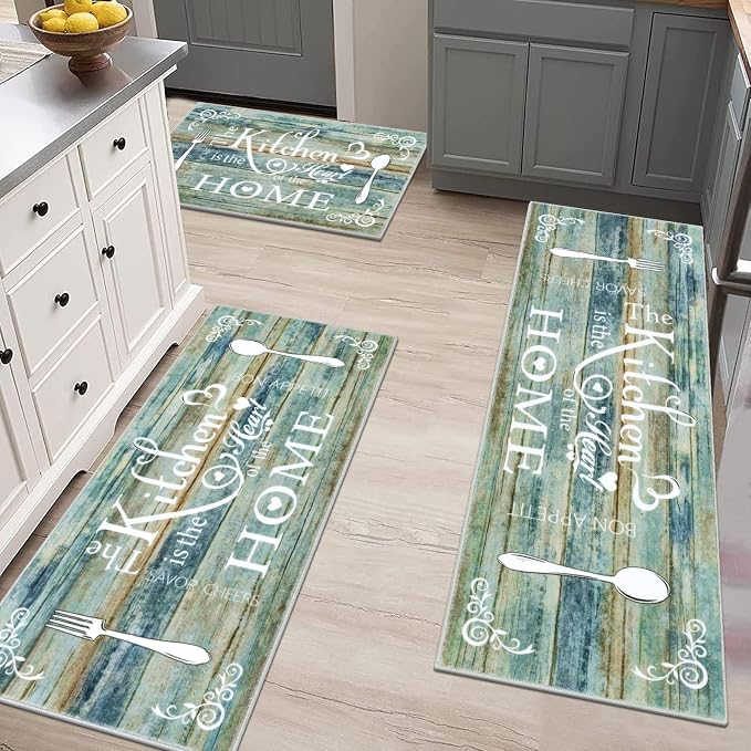 Vaukki Boho Kitchen Rug Sets 3 Pieces, Washable Kitchen Mats - Image 6