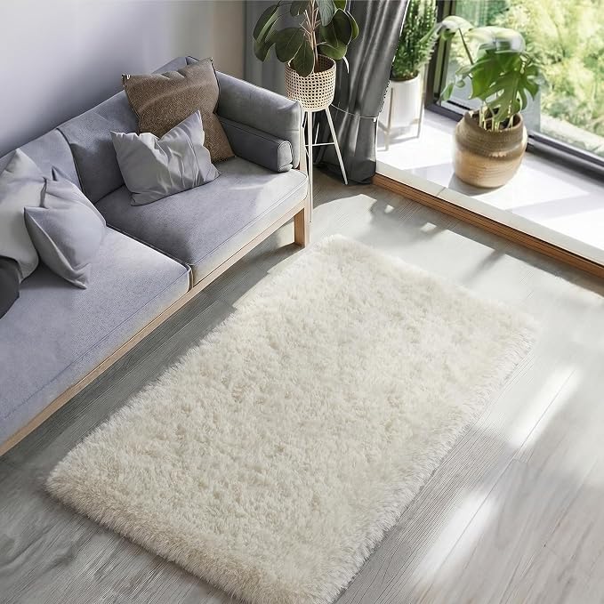 Ophanie Runner Rug for Hallway, 3x6 Washable Non-Slip Fluffy Soft Bedside Rugs - Image 6