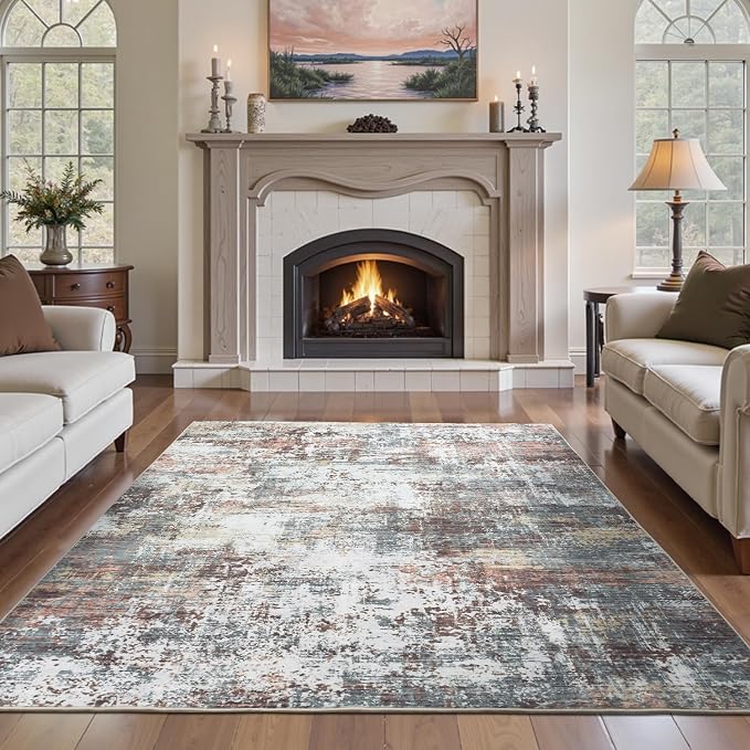 6x9 Area Rugs for Living Room, Abstract Rug - Image 8