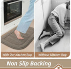 BEQHAUSE 30x18 Inch Kitchen Rug Mat Durable Kitchen Rugs Non-Slip Washable - Image 6