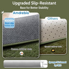 Amdrebio Olive Green Fluffy Area Rugs - Image 7