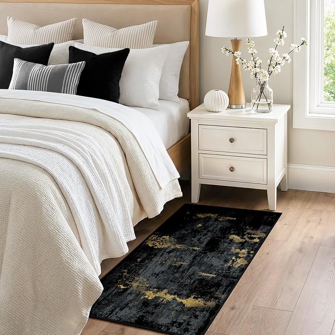 RELEANY Washable Area Rugs 2'x5' Non-Slip Modern Abstract Soft - Image 3