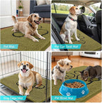 OLANLY Dog Door Mat for Muddy Paws 30x20, Paw Print Design, Absorbs Moisture - Image 7