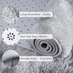 Chicrug Soft Runner Rugs for Bedroom Living Room Plush Fluffy Rug 2x10 Feet - Image 6