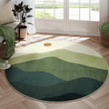 6ft Round Rugs for Living Room, Soft Washable Non-Slip Large Circle Rug by Sungea