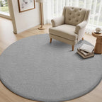 Sour Lemon 4ft Round Rugs for Bedroom, Circle Area Rugs for Living Room - Image 7