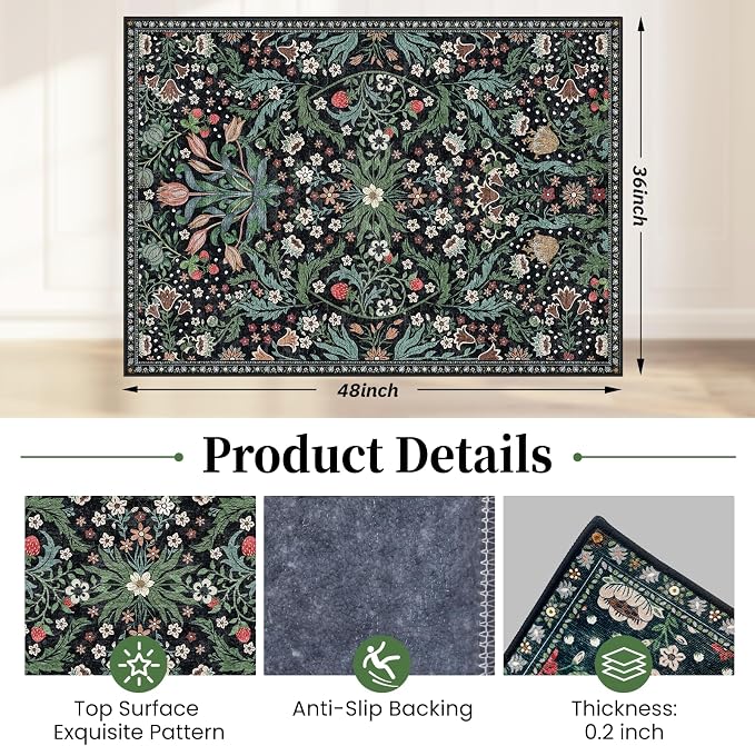 Office Chair Mat for Hardwood Floor & Tile Floor, Under Desk Rug for Rolling - Image 2