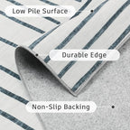 DCX Abstract Machine Washable 9x12 Rug, Soft Low Pile Non Slip Carpet, Kid & - Image 8
