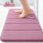 OLANLY Memory Foam Bath Mat 24x16, Super Soft Absorbent Bathroom Rugs, Quick Dry by OLANLY