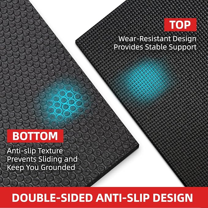 GymCope Extra Large Exercise Mat, Shoe-Friendly, High-Density, Weight Lifting - Image 4