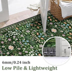 Yamaziot Washable Runner Rug 2x8 – Boho Non Slip Floral Hallway Runner Rug - Image 4