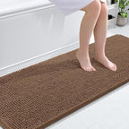 OLANLY Bathroom Runner Rugs 70x24, Extra Soft Absorbent Chenille Bath Rugs by OLANLY