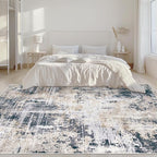 Area Rugs 6x9 Living Room: Washable Rug Modern Abstract Large Rugs Soft Non - Image 3