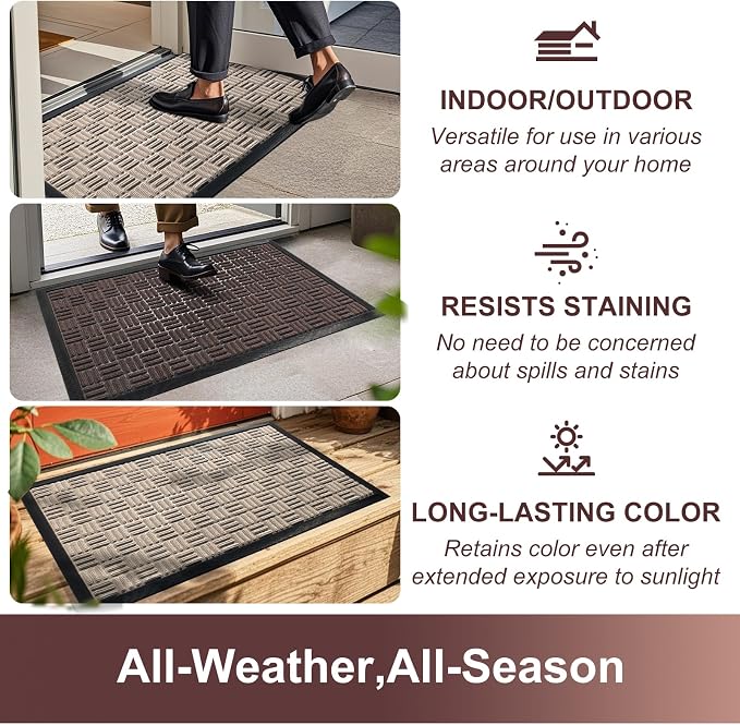 Mibao Front Door Mat, Heavy Duty Durable Welcome Mat - Image 6