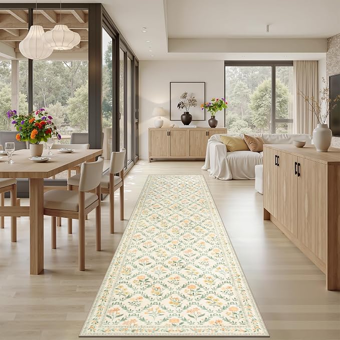 Runner Rug for Entryway: 3x10 Kitchen Rugs Non Slip Washable Ultra-Thin Soft - Image 4