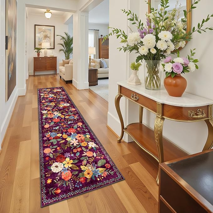 Rug for Hallways Kitchen Rug 2'6" x 14', Non Slip Washable Rugs - Image 7