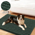 Smiry Dog Door Mat for Muddy Paws 40x32, Absorbent Dirt Trapper, Non-Slip - Image 2
