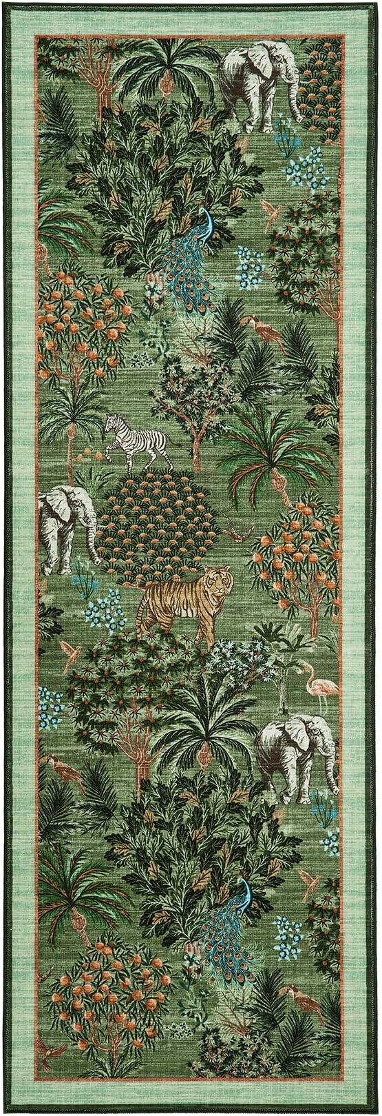 GarveeHome Jungle Rug 2x6 Kitchen Runner Rug Non Slip Washable Runners - Image 5