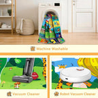 Kids Rug for Playroom Educational ABC Rug Washable Play Mat Learning Alphabet - Image 4