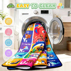 Kids Rug for Playroom, Sea Animal Play Rug, Educational Learning Play Mat - Image 6
