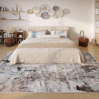 Rugcomf Modern Abstract Washable Rugs 8'x10' - Image 2